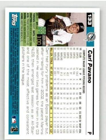 Карл Павано картичка 2005 Топс Црна 133 - Плабни бејзбол картички