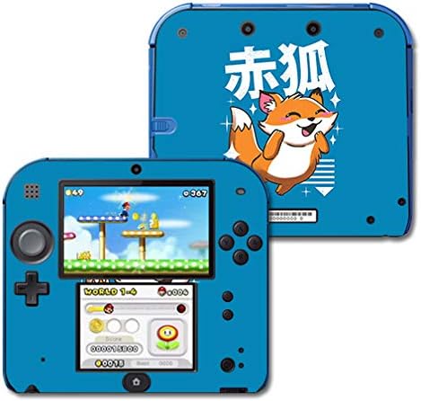 MOINYSKINS кожата компатибилна со Nintendo 2DS - FOX KAWAII | Заштитна, издржлива и уникатна обвивка за винил декларална обвивка