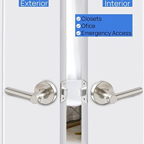 Копче за легура на цинк со цинк, без клуч, сребрена цилиндрична рачка на вратата, реверзибилна лево и десно, за вратите од ходникот или плакарот
