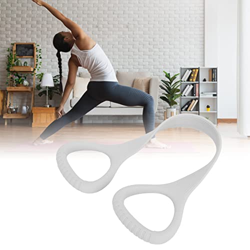 Слика 8 Резистентен опсег Силикон го прошири еластичната лента за вежбање со рачка за масажа за истегнување на јога пилатес