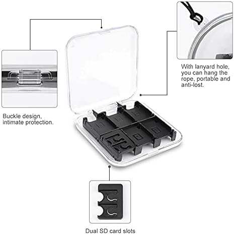 Кутија за складирање на картички за карцином за рак на дојка, тврдо заштитно кутија за организатор за Nintendo Switch