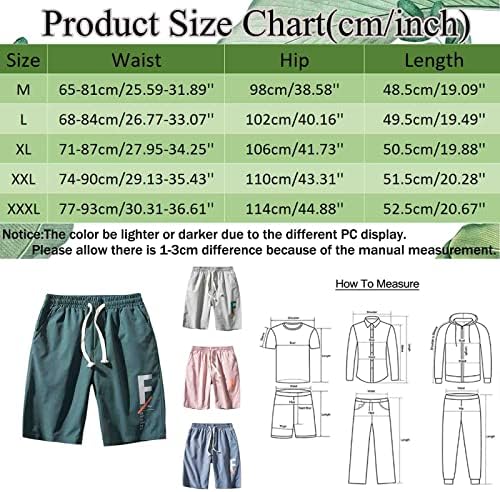 Miashui 13 куќи шорцеви мажи лабави права панталони лето печатено боење спортско цврсто влечење шорцеви за пешачење мажи мажи