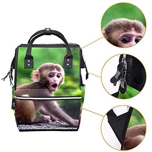 Симпатична Мајмун Бебе Пелена Торба Торби Мумија Ранец Голем Капацитет Пелена Торба Нега Патна Торба За Нега На Бебиња