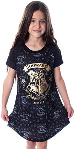 Хари Потер Девојки Хогвортс Замокот Златна Фолија Ноќница Пижами Спиење Кошула Врвот