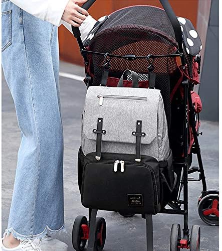 Ранец за торба за пелени за бебиња, Торба За Менување Пелени За Тато Мама Пакет За Патување СО USB Порта За Полнење