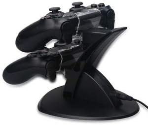 Achier PS4 Контролер Полнач, Двојна USB ПОЛНАЧ За Полнење Приклучна Станица Стојат За Playstation 4 Контролер