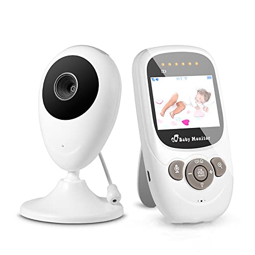 Бебе монитор, паметен ЛЦД -монитор за бебиња со ноќно гледање, аудио видео, приспива, мониторинг на температурата