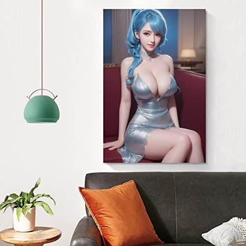 Цензуриран аниме секси девојче постер (обичај порно постери пичка постер гради постер голи постер hentais p постер плас платно