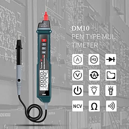Quul DM10 тип на пенкало Дигитален мултиметар CV/DCV детектор на напон на рачен тестер за континуитет на отпорност