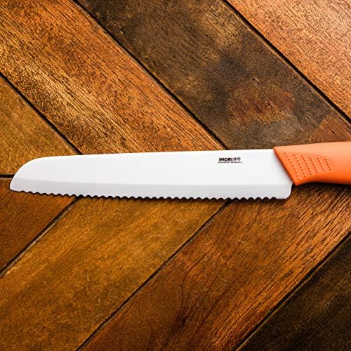 Најдобар нож за керамички леб од Имори - готвач оценет со сечило 7 ”сечило w/safeedge задниот агол