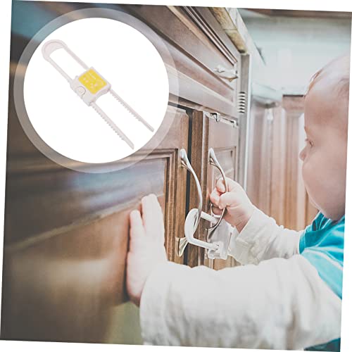 Кисангел 4 парчиња за заклучување на кабинетот за заклучување на децата Безбедност брави за бебиња за врати за врати за фиоки