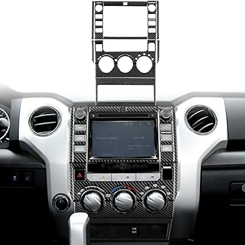 Јаглеродно влакно jupizeus, компатибилно со Toyota, Центар за контрола на екранот за навигација, налепница за Toyota Tundra 2014 2015 2015