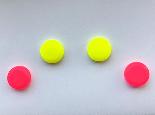 Coolkapz Не-лизгачки контролор за игри џојстик и покривка на Д-рампа, флуоресцентни жолти и розови