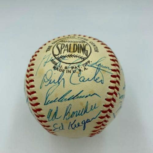 Убав тим од Филаделфија Филис во 1959 година потпиша официјален бејзбол на Националната лига - автограмирани бејзбол