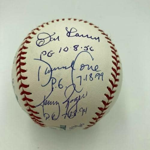 Сенди Куфакс Ренди nsонсон совршена игра за играње потпишан бејзбол 11 SIGS PSA DNA - Автограмски бејзбол