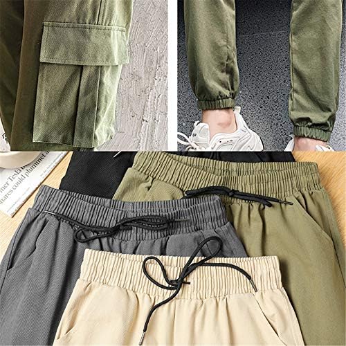 Angенски комбинезони Андонџивел, мулти-џебни панталони за пешачење со високи воени униформа отпорни на носење на половината