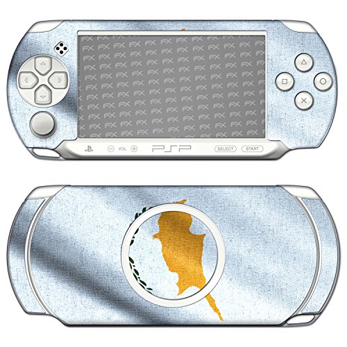 Sony PSP-E1000 / E1004 Дизајн на кожата „Знаме на Кипар“ налепница за PSP-E1000 / E1004