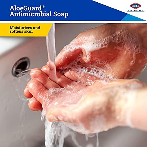 CloRox Healthcare® Aloeguard® Антимикробно сапун, 27 унци секој | Антимикробна торбичка за сапун во кутија за миење на рацете за