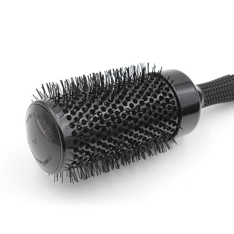 Quul Professional 6PCS различна големина Анти-статички чешел за коса чешла чешел чешел со скалп масажер алуминиумска цевка за тркалање, навивам