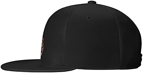 Pevnmxa рамна сметка Snapback капа црна симпатична бејзбол капа прилагодливи капи за камиони за жени мажи момчиња