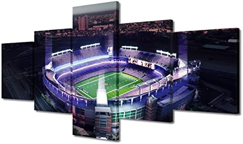 Постери и отпечатоци од стадион на стадион М & Т банка и отпечатоци од рагби спортски отпечатоци 5 парчиња Балтимор Американски стадион wallиден