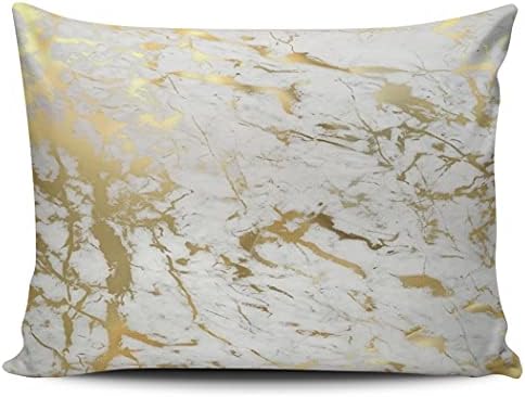 Keibike Home Decoration Pillow Case Marmere Texture 12x16 инчи будоар перница за перници за перници со двојно еднострано печатено,