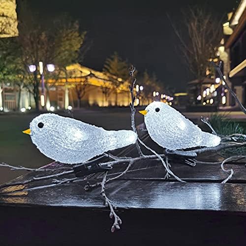 SDGH водоотпорен 5 LED акрилни птици венец светла жица градина забава декорација празник напојуван пејзаж самовила