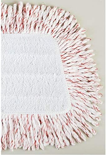 Rubbermaide 1M20 Откријте ја подлогата за чистење на сушење прашина, 15-инчи, бела/црвена боја
