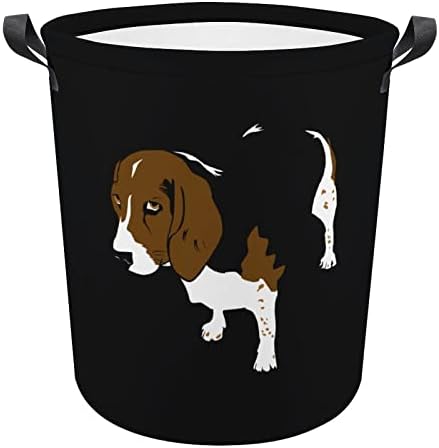 Beagle Puppy Polderable Laundran Cashter водоотпорна торба за складирање на корпи со рачка 16,5 x 16,5 x 17
