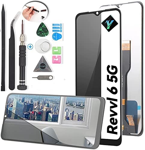 ЗАМЕНА На Екранот YWLRONG за T-Mobile Revvl 6 5G Lcd Дисплеј Дигитализатор На Екран На Допир Со Алатки