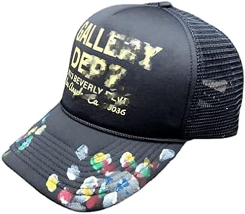 Камион капа за мажи модни графити писмо за печатење Прилагодливо хип хоп -капа случајно тато капа унисекс бејзбол капа