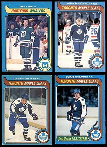 1979-80 О-пи-чин Торонто јавор лисја во близина на екипата сет Торонто јавор лисја екс+ лисја од јавор
