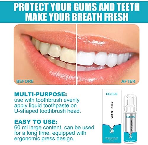 Светла длабока чистење пена за пена за заби печење за заби за заби отстранување 1 пар