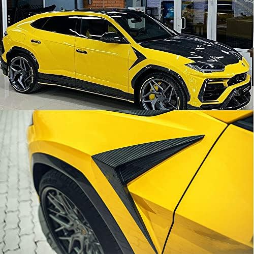 JC SPORTLINE Суви Јаглеродни Влакна Страничен Браник Вентилациони Облоги За Lamborghini Урус 2018-2021 Спортска Алатка 4-Врата