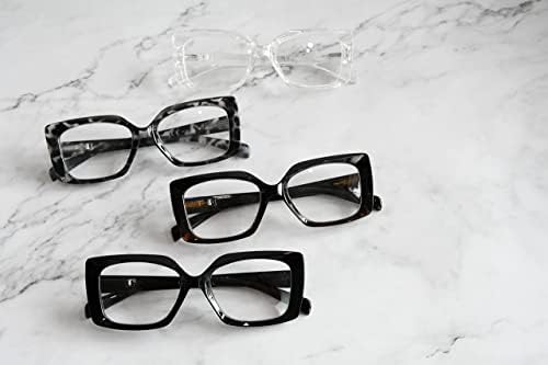 Очила за читање на очи 4 пакувања за читање на жени - дами читатели +1,25