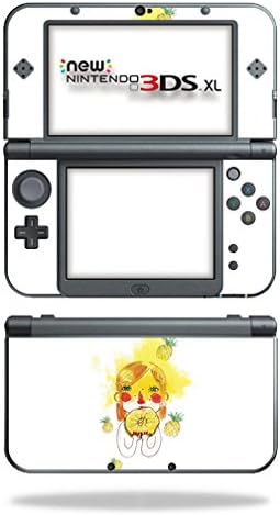 MOINYSKINS кожата компатибилна со новата Nintendo 3DS XL кутија за обвивка на налепници кожи март ананас