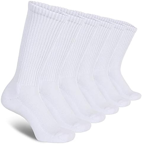 Атлемо 6 Пара Бамбус Чорапи За Мажи Испотени Нозе Екипажот Беспрекорна &засилувач; Амортизирани Дише Анти-мирис
