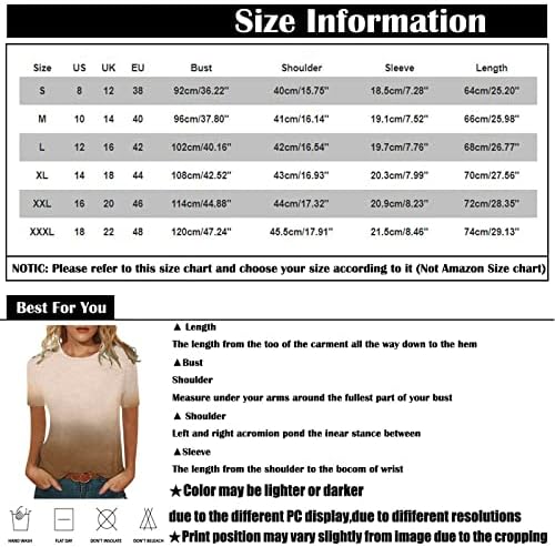 Bluzeенска Туника темпераментна блуза врвови со обична совпаѓање во боја на вратот кратки маички со лев модни печатени маички
