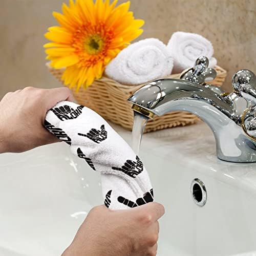 Алоха рака Хаваи Премиум крпи за лице за миење на крпи за миење садови за хотелска бања и бања