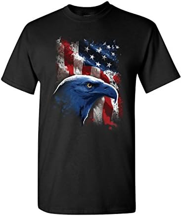 Американска маица за ќелав орел Американско знаме на 4-ти јули Патриотски маж маичка кошула