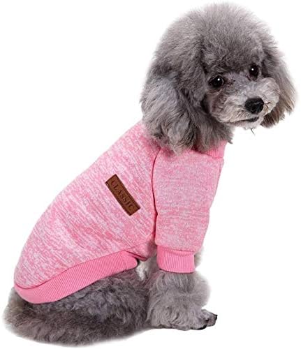 Џемпери за кученца за мали кучиња машка маица за џемпер од кученца, топла облека кучиња задебелување на меки материјали за миленичиња