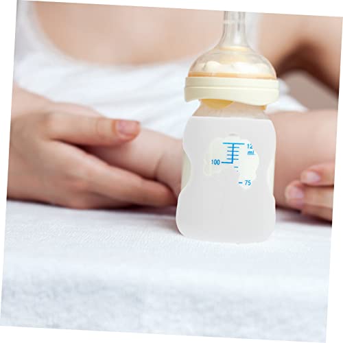 Хемотон 2 парчиња бебе шише против капакот против капакот на капакот за доење шишиња со силиконски шише силиконски држач за шише