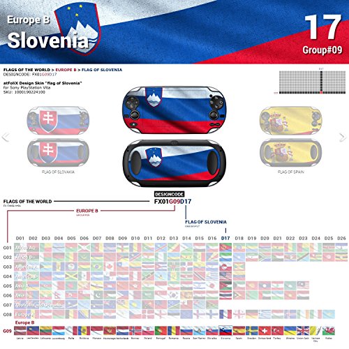 Sony PlayStation Vita Design Skin Знаме на Словенија налепница за декларации за PlayStation Vita