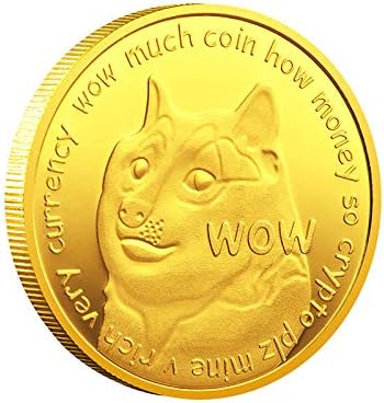 Комеморативни монети1оз Догекоин Комеморативна Coingoldplated Doge Cryptocurrency2021 Колекционерска Монета Со Ограничено Издание Со Заштитно