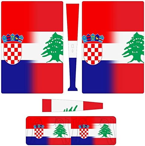 Знаме На Хрватска Либан Целосно Заштитно Покритие На Кожата Завиткајте Налепница За Налепници Компатибилна СО PS5 Конзола И