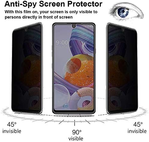 GLBLAUCK [2 Пакет] За Samsung Galaxy A14 5G Заштитник На Екранот За Приватност, Анти-Шпионски 9h Цврстина Случај Пријателски Калено Стакло Заштитници