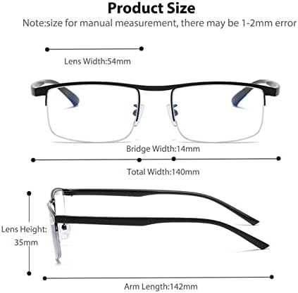 SUGLSS Фотохромни Прогресивни Мултифокални Очила За Читање Сина Светлина Блокирање На Полу Обрач Без Преодна Линија Очила За Сонце