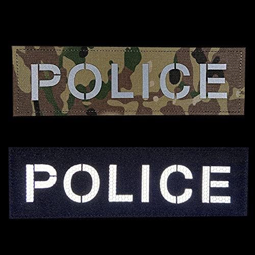 Мултикам полиција IR инфрацрвен рефлективен тактички сјај во темна лепенка униформа за спроведување на законот воена SWAT јамка за