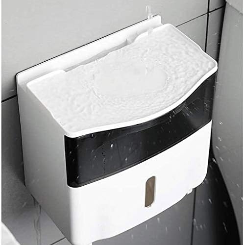 WSZJJ Бања Ткиво Кутија, Удар-Слободен Двослоен Држач За Тоалетна Хартија Со Бања За Складирање Водоотпорен Ѕид Монтирани Ткиво