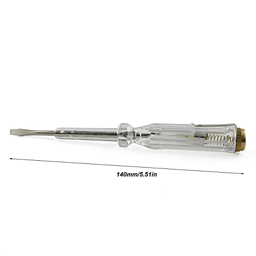 Завртки за електроника за електроника 2PCS 100-500V Flathead Electric Pen Pener Tester Pen 3mm